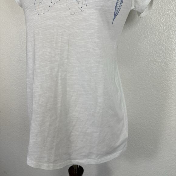 American Eagle Top Women Small Indie Bella Y2K Graphic Tee Tie Back Twilightcore - Picture 6 of 16